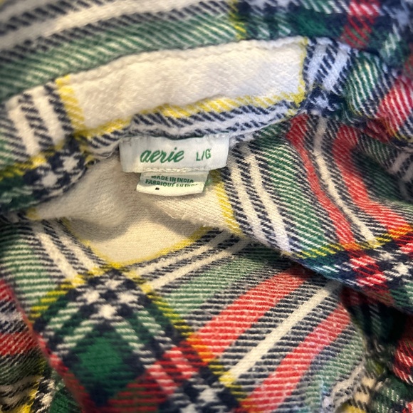 Aerie flannel button up sleep shirt - Picture 3 of 4